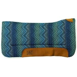 Weaver Leather 30x30 Contoured Saddle Pad Merino Wool Fleece Felt Insert Blue